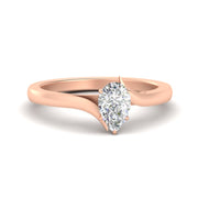 Twisted Shank Solitaire Engagement Ring